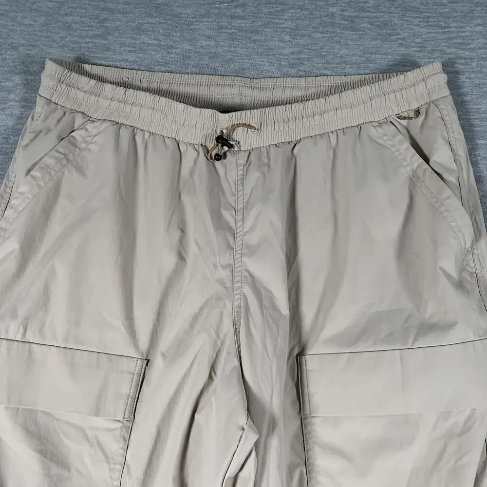 REI Co-op Pants Mens Large Beige Jogger Elastic Waist Cargo Hiking Stretch